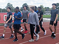  East HS Students walk on track in support of Finish Eliza's Run